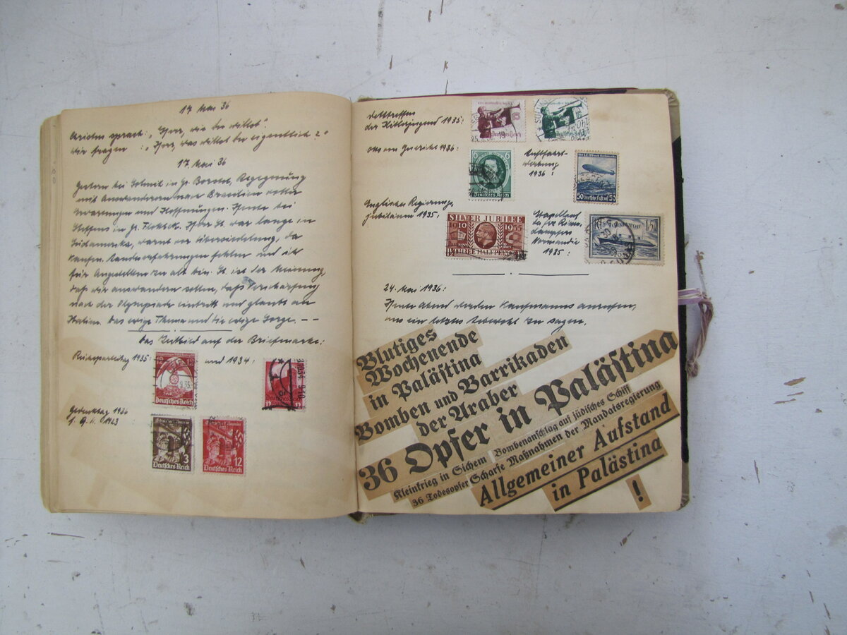 Tagebuchseite von Kurt Rosenberg